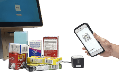 FS5620J 最為桌上型 2D 條碼掃描器